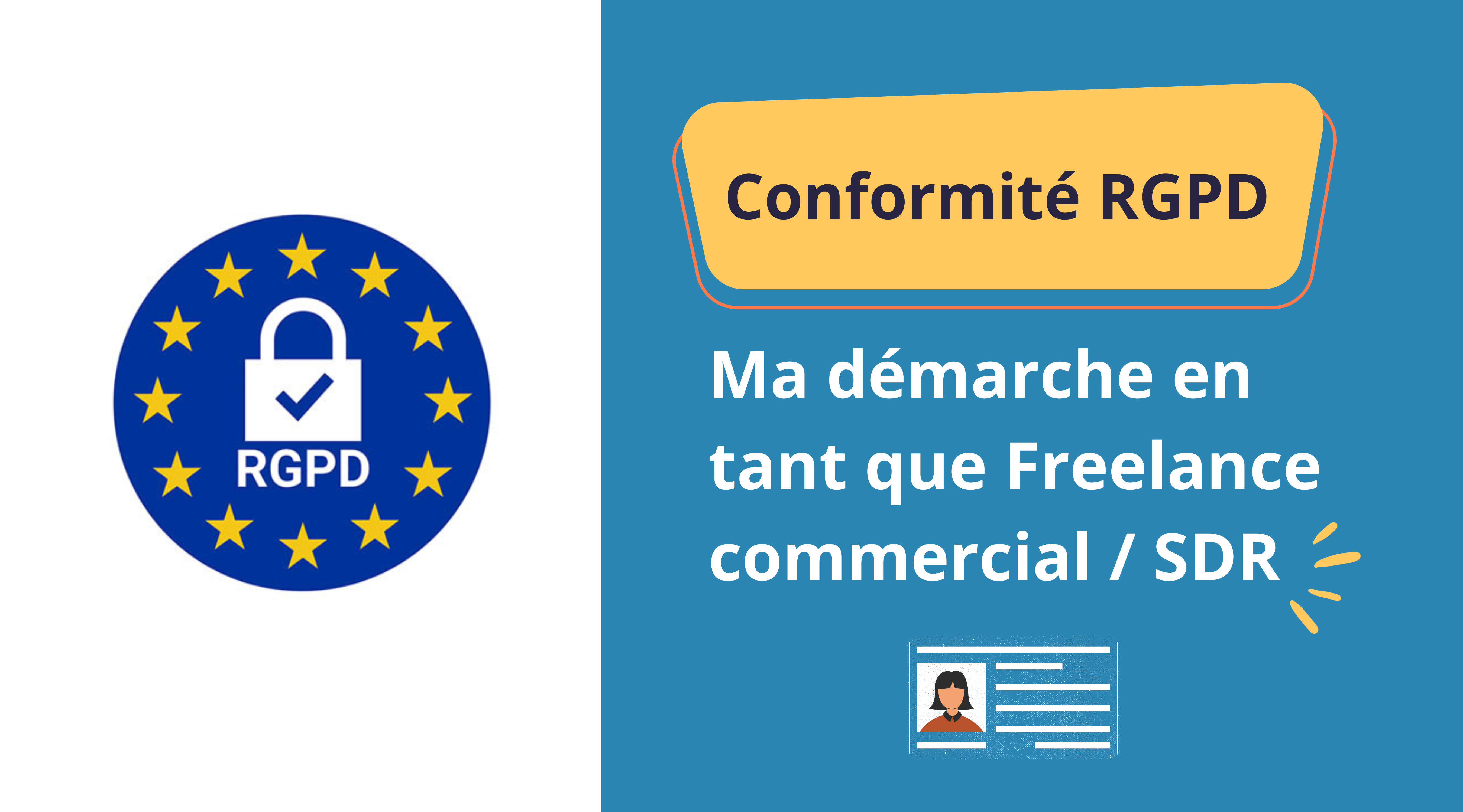 freelance SDR commerciale : ma démarche rgpd